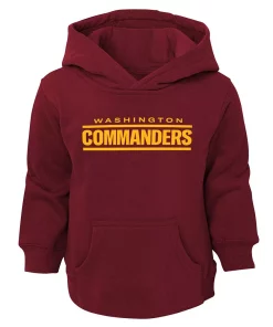 Toddler Burgundy Washington Commanders Team Logo Pullover Hoodie