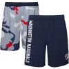 Youth Navy Washington Nationals Camo Newsies Active Shorts