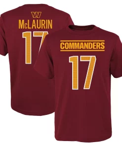 Preschool Terry McLaurin Burgundy Washington Commanders Mainliner Player Name & Number T-Shirt