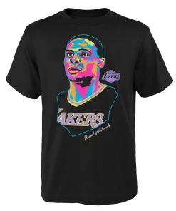 Youth Russell Westbrook Black Los Angeles Lakers Artist Series T-Shirt