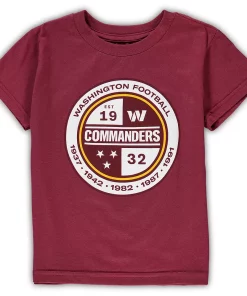 Toddler Burgundy Washington Commanders Secondary Logo T-Shirt
