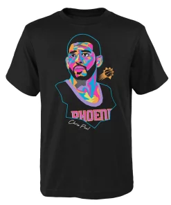 Youth Chris Paul Black Phoenix Suns Artist Series T-Shirt