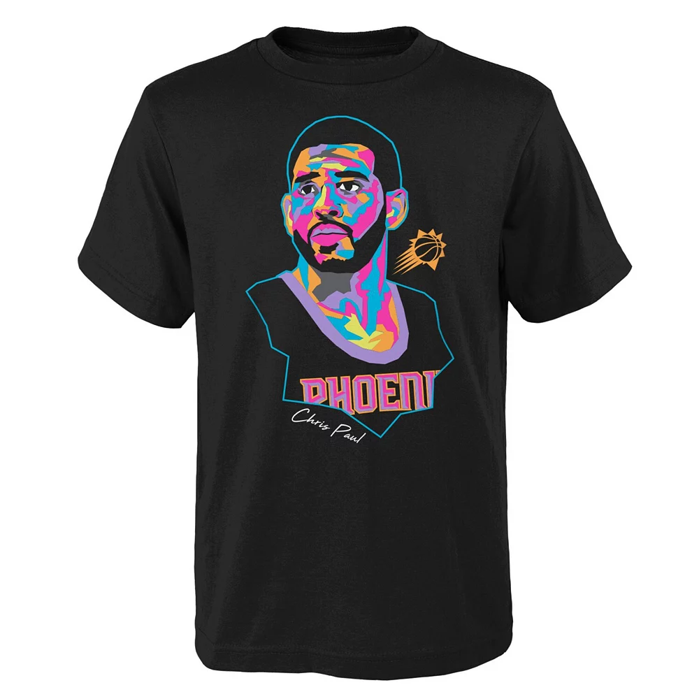 Youth Chris Paul Black Phoenix Suns Artist Series T-Shirt 1 Youth Chris Paul Black Phoenix Suns Artist Series T-Shirt