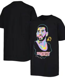 Alternative view of Youth Chris Paul Black Phoenix Suns Artist Series T-Shirt