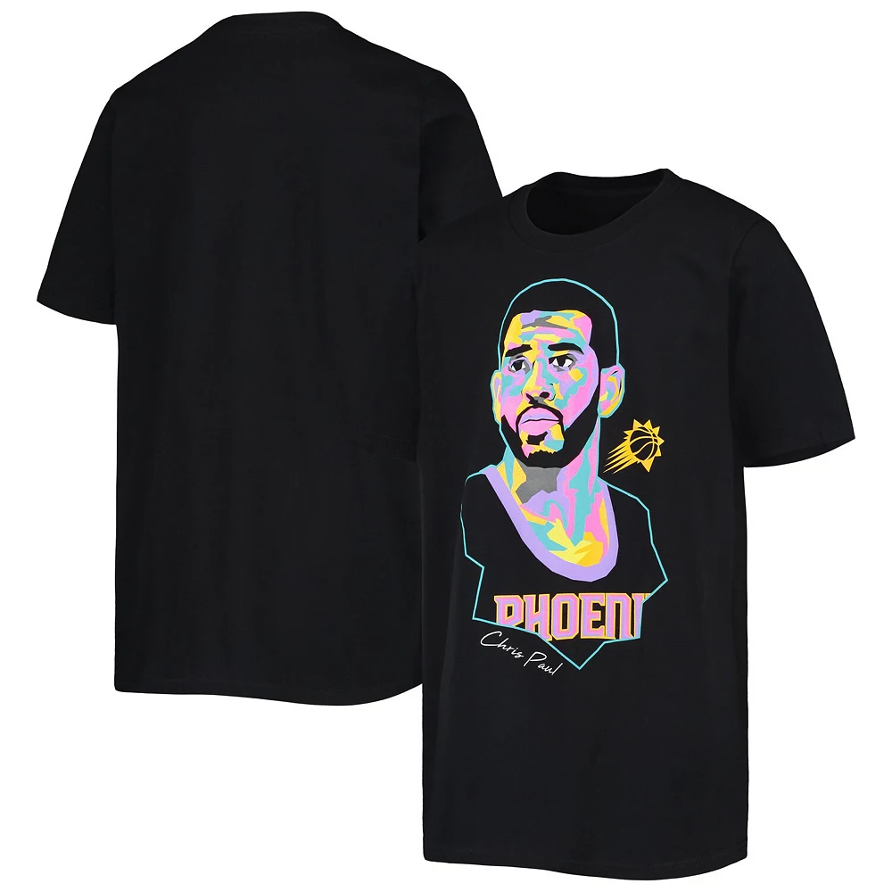 Youth Chris Paul Black Phoenix Suns Artist Series T-Shirt 2 Youth Chris Paul Black Phoenix Suns Artist Series T-Shirt - Image 2