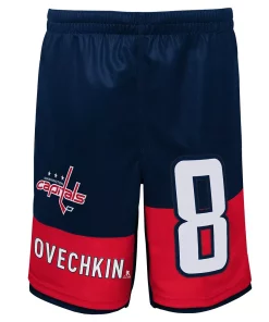 Youth Alexander Ovechkin Navy Washington Capitals Pandemonium Name & Number Shorts -MLB Shop 5820387 ALT2