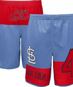Youth Yadier Molina Light Blue St. Louis Cardinals Pandemonium Name & Number Shorts