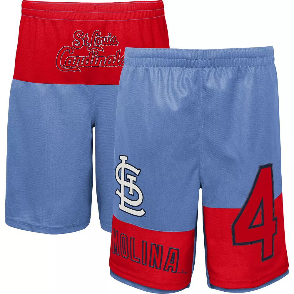 Youth Yadier Molina Light Blue St. Louis Cardinals Pandemonium Name & Number Shorts 1 Youth Yadier Molina Light Blue St. Louis Cardinals Pandemonium Name & Number Shorts