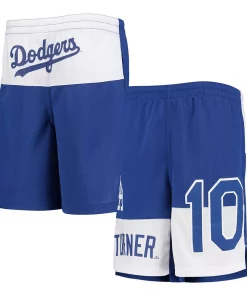Youth Justin Turner Royal Los Angeles Dodgers Pandemonium Name & Number Shorts