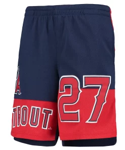 Youth Mike Trout Navy Los Angeles Angels Pandemonium Name & Number Shorts 6 Youth Mike Trout Navy Los Angeles Angels Pandemonium Name & Number Shorts -MLB Shop 5820908 ALT2