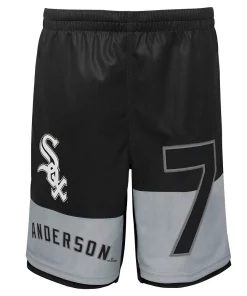 Youth Tim Anderson Black Chicago White Sox Pandemonium Name & Number Shorts -MLB Shop 5820909 ALT2