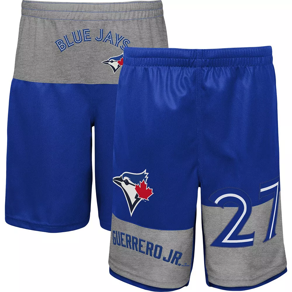 Youth Vladimir Guerrero Jr. Royal Toronto Blue Jays Pandemonium Name & Number Shorts 2 Youth Vladimir Guerrero Jr. Royal Toronto Blue Jays Pandemonium Name & Number Shorts - Image 2