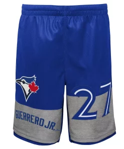 Youth Vladimir Guerrero Jr. Royal Toronto Blue Jays Pandemonium Name & Number Shorts 5 Youth Vladimir Guerrero Jr. Royal Toronto Blue Jays Pandemonium Name & Number Shorts -MLB Shop 5821510 ALT2