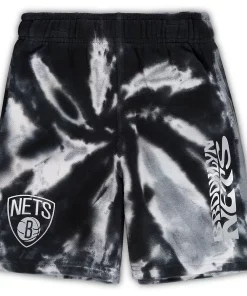 Preschool White/Black Brooklyn Nets Santa Monica Shorts