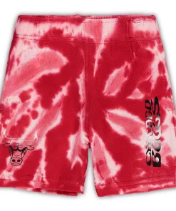 Toddler White/Red Chicago Bulls Santa Monica Shorts