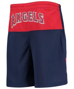 Youth Shohei Ohtani Navy Los Angeles Angels Pandemonium Name & Number Shorts -MLB Shop 5822662 ALT3