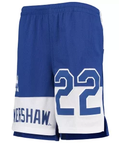 Youth Clayton Kershaw Royal Los Angeles Dodgers Pandemonium Name & Number Shorts -MLB Shop 5822749 ALT2