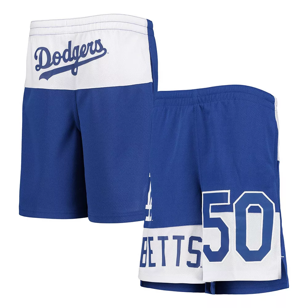 Youth Mookie Betts Royal Los Angeles Dodgers Pandemonium Name & Number Shorts 2 Youth Mookie Betts Royal Los Angeles Dodgers Pandemonium Name & Number Shorts - Image 2