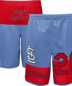 Youth Nolan Arenado Light Blue St. Louis Cardinals Pandemonium Name & Number Shorts -MLB Shop 5822847 ALT