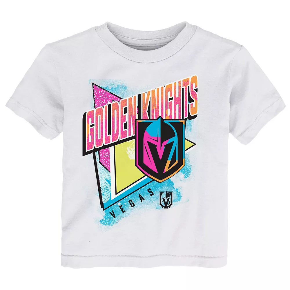 Preschool White/Yellow Vegas Golden Knights Wave Breaker T-Shirt & Shorts Set 3 Preschool White/Yellow Vegas Golden Knights Wave Breaker T-Shirt & Shorts Set - Image 3