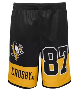 Youth Sidney Crosby Black Pittsburgh Penguins Pandemonium Name & Number Shorts 5 Youth Sidney Crosby Black Pittsburgh Penguins Pandemonium Name & Number Shorts -MLB Shop 5823557 ALT2