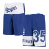 Youth Cody Bellinger Royal Los Angeles Dodgers Pandemonium Name & Number Shorts