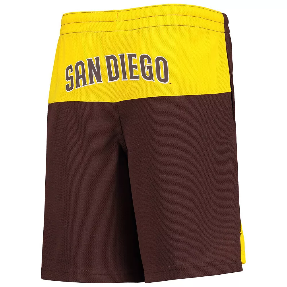 Youth Fernando Tatis Jr. Brown San Diego Padres Pandemonium Name & Number Shorts 4 Youth Fernando Tatis Jr. Brown San Diego Padres Pandemonium Name & Number Shorts - Image 4