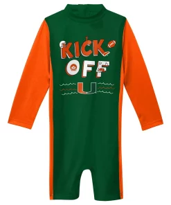 Toddler Green/Orange Miami Hurricanes Wave Runner Wetsuit
