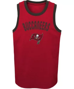 Youth Red Tampa Bay Buccaneers Striker Tank Top
