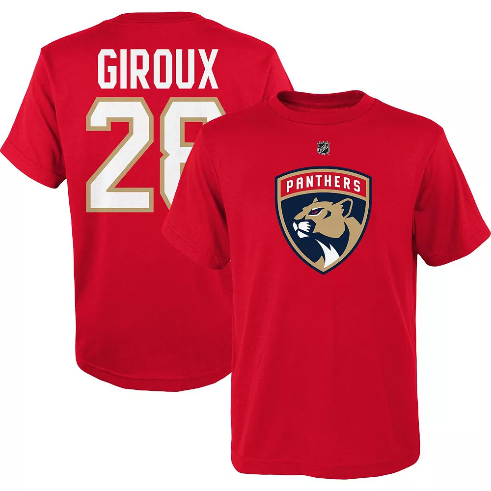 Youth Claude Giroux Red Florida Panthers Name & Number T-Shirt 1 Youth Claude Giroux Red Florida Panthers Name & Number T-Shirt