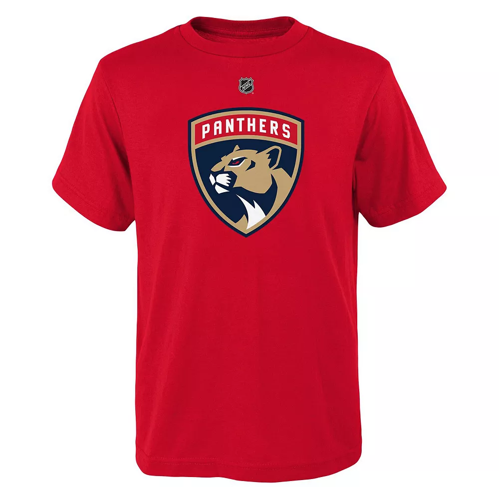 Youth Claude Giroux Red Florida Panthers Name & Number T-Shirt 3 Youth Claude Giroux Red Florida Panthers Name & Number T-Shirt - Image 3