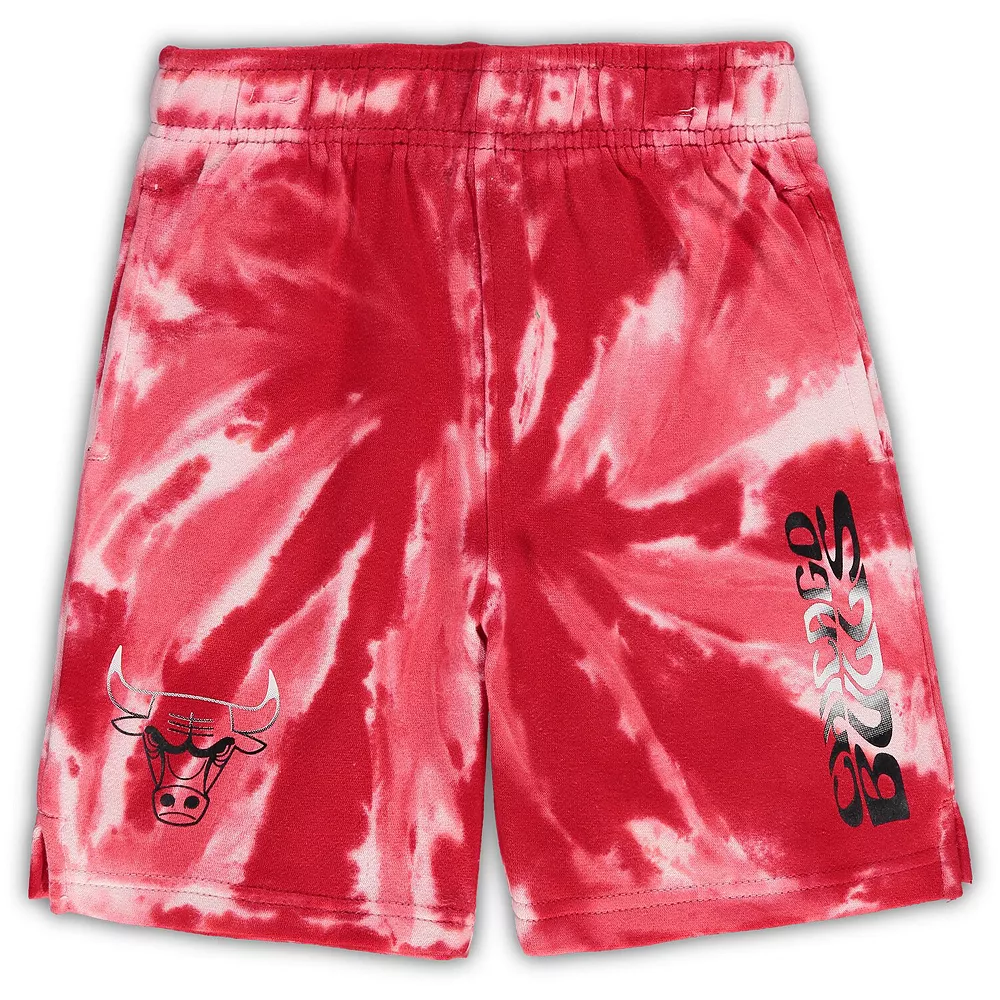 Preschool White/Red Chicago Bulls Santa Monica Shorts 1 Preschool White/Red Chicago Bulls Santa Monica Shorts