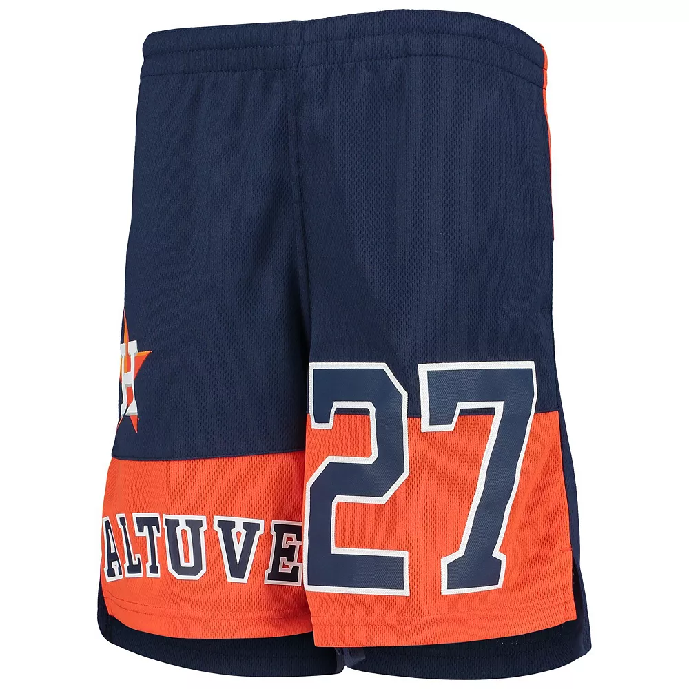 Youth Jose Altuve Navy Houston Astros Pandemonium Name & Number Shorts 3 Youth Jose Altuve Navy Houston Astros Pandemonium Name & Number Shorts - Image 3