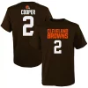 Youth Amari Cooper Brown Cleveland Browns Mainliner Player Name & Number T-Shirt