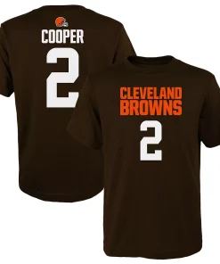 Youth Amari Cooper Brown Cleveland Browns Mainliner Player Name & Number T-Shirt -MLB Shop 5887844 ALT