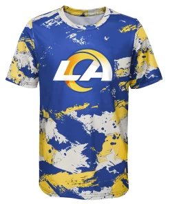Preschool Royal/Gold Los Angeles Rams Cross Pattern T-Shirt 5 Preschool Royal/Gold Los Angeles Rams Cross Pattern T-Shirt -MLB Shop 5907995 ALT2