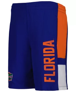 Youth Royal Florida Gators Lateral Mesh Performance Shorts -MLB Shop 5908047 ALT2
