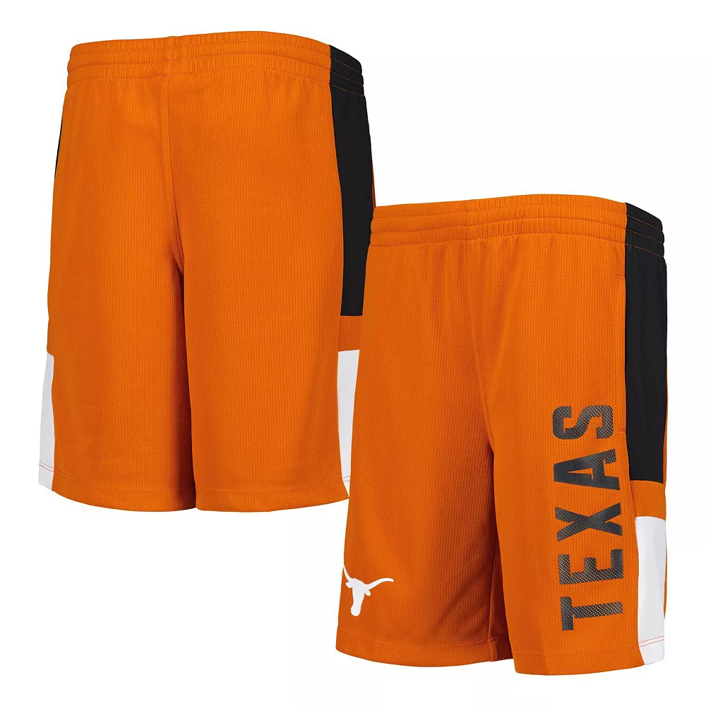 Youth Texas Orange Texas Longhorns Lateral Mesh Performance Shorts 1 Youth Texas Orange Texas Longhorns Lateral Mesh Performance Shorts