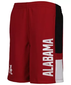 Youth Crimson Alabama Crimson Tide Lateral Mesh Performance Shorts 5 Youth Crimson Alabama Crimson Tide Lateral Mesh Performance Shorts -MLB Shop 5908418 ALT2