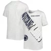 Youth White Penn State Nittany Lions Highlight Lightning Print Oversized T-Shirt