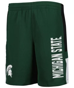 Youth Green Michigan State Spartans Lateral Mesh Performance Shorts 5 Youth Green Michigan State Spartans Lateral Mesh Performance Shorts -MLB Shop 5915088 ALT2