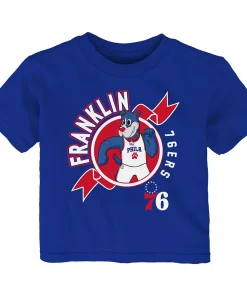 Toddler Royal Philadelphia 76ers Ready to Play Franklin Mascot T-Shirt