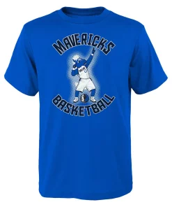 Youth Blue Dallas Mavericks Mascot Show T-Shirt