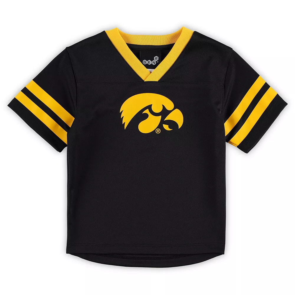 Preschool Black/Gold Iowa Hawkeyes Red Zone Jersey & Pants Set 3 Preschool Black/Gold Iowa Hawkeyes Red Zone Jersey & Pants Set - Image 3