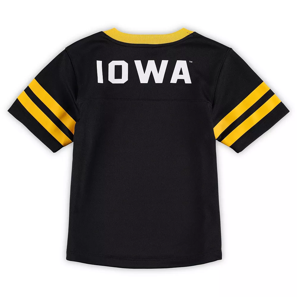 Preschool Black/Gold Iowa Hawkeyes Red Zone Jersey & Pants Set 4 Preschool Black/Gold Iowa Hawkeyes Red Zone Jersey & Pants Set - Image 4