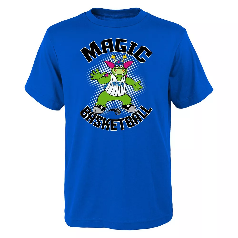 Youth Blue Orlando Magic Mascot Show T-Shirt 1 Youth Blue Orlando Magic Mascot Show T-Shirt