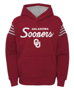 Youth Crimson Oklahoma Sooners The Champ Is Here Pullover Hoodie -MLB Shop 5929778 ALT2