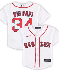 Alternative view of Preschool David Ortiz White Boston Red Sox 2022 Hall of Fame Replica Player Jersey