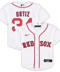 Preschool David Ortiz White Boston Red Sox 2022 Hall of Fame Team Replica Player Jersey