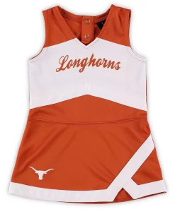Alternative view of Girls Toddler Texas Orange Texas Longhorns Cheer Captain Jumper Dress & Bloomers Set